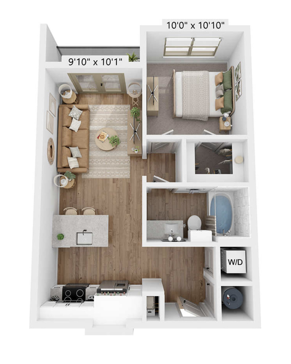 Downtown Apartment Floor Plan